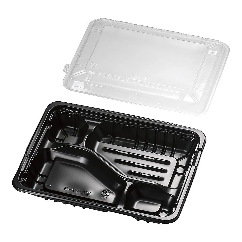 64-9285-76　FM Bento Container with Transparent Lid (20 Sets) Medium C　XBV0801
