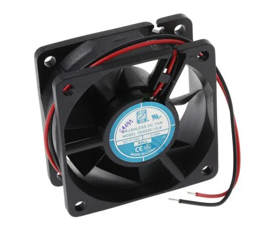 63-4867-40　RS PRO Axial Fan, 60 x 60 x 25mm, 13cfm, 1W, 12 V dc　541-4971