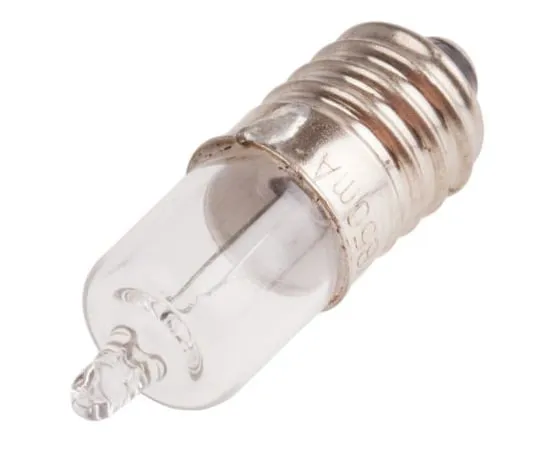 63-4918-75　E10 Indicator Light, Clear, 5.2 V, 850 mA, 25h　655-9255