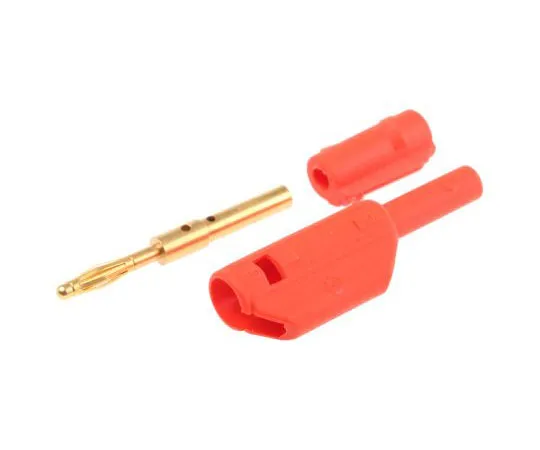 63-4736-99　Red Male Banana Plug Solder 600V　65.9182-22