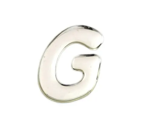 61-7427-81　Silver Metal Characters G 35mm x 1mm　SM35-G