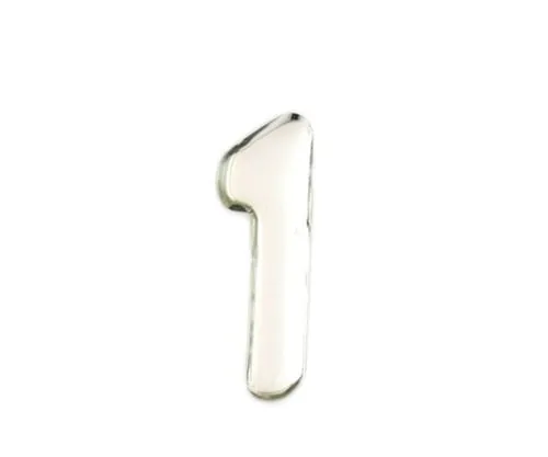 61-7427-65　Silver Metal Characters 1 35mm x 1mm　SM35-1