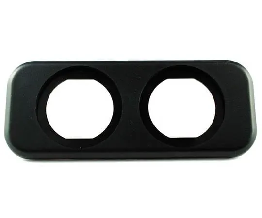 63-3113-47　Double panel for 29 phi meter (black)　A13-216-DUAL-BLACK