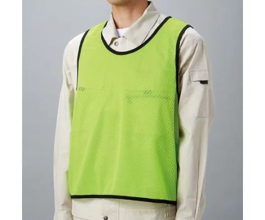 62-6093-37　Mesh Bibs Fluorescent Yellow L (F)　873-67Y-3L