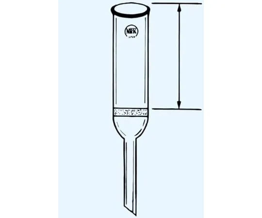 65-8681-61　Glass Filter Inner Diameter 10 x Top Height 30 mm Small Amount Analysis Filter Pore (Pore Size) No. 1 160~100 μm　12G-1