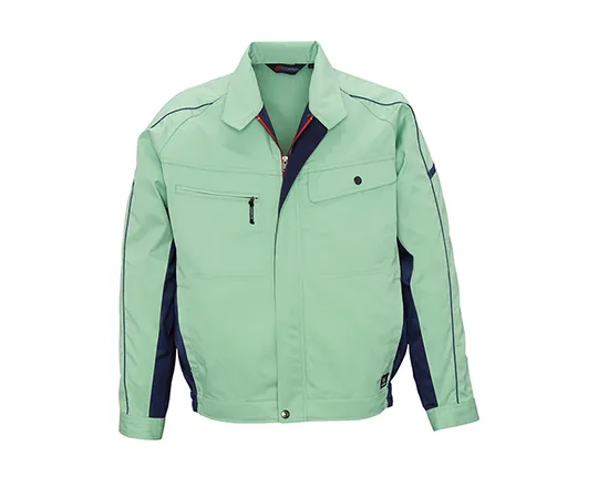 63-1792-96　Long Sleeve Jacket Earth Green x Blue Gray　3656-23-S