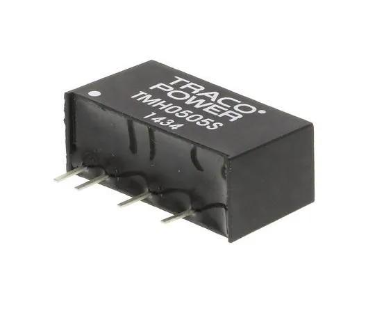 63-4759-34　TRACOPOWER TMH 2W Isolated DC-DC Converter Through Hole, Voltage in 4.5 → 5.5 V dc, Voltage out 5V dc　TMH 0505S