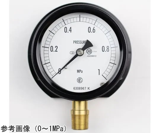 65-4297-43　Sealed Pressure Gauge (75Φ) Vertical B Frame 0.6 MPa　BC12-281