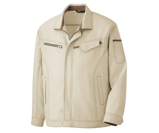65-1290-30　Work Clothes, VERDEXCEL Male/Female Pair Long Sleeve Jumper Ivory S VES2520-UE-S　VES2520-UE-S