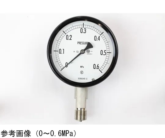 65-4304-26　Sealed Pressure Gauge (100Φ) Vertical A-Frame for Steam 0.6 MPa　BE12-143