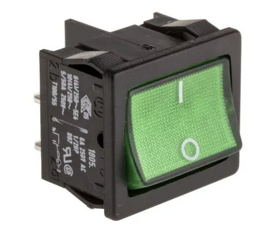 63-4887-29　Marquardt Illuminated Double Pole Single Throw (DPST), Latching Rocker Switch Panel Mount　1805.7109