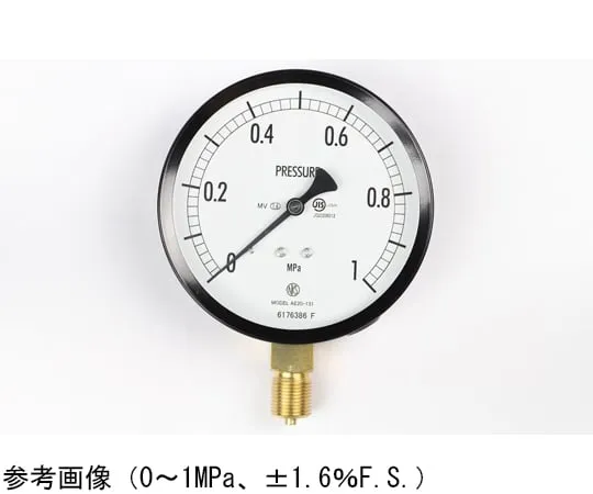 65-4283-72　Normal Pressure Gauge (Φ100) Vertical A-Frame for Steam and Vibration Resistance 0.16 MPa　AE20-131