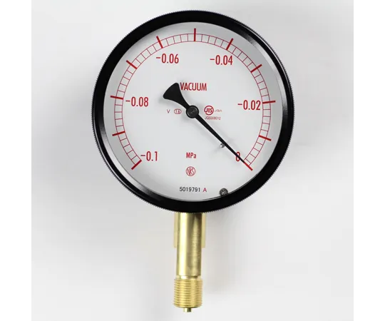 65-4298-22-20　Sealed Pressure Gauge (100Φ) Vacuum Gauge (Negative Pressure Gauge) Vertical A Frame for Vibration Resistance - With 0.1~0 MPa with Inspection Certificate　BE10-131