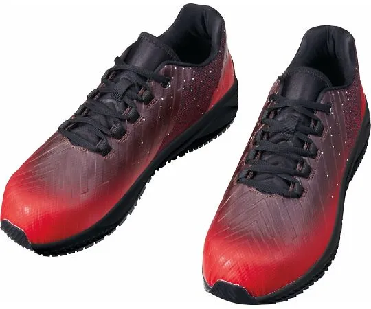 64-0987-03　［Discontinued］Safety Shoes Lace-Up Type Red 25.0 cm　S2191