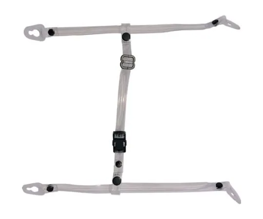 67-6865-56　Chinstrap for Helmet, Made of Transparent Vinyl, Clear　TE-2