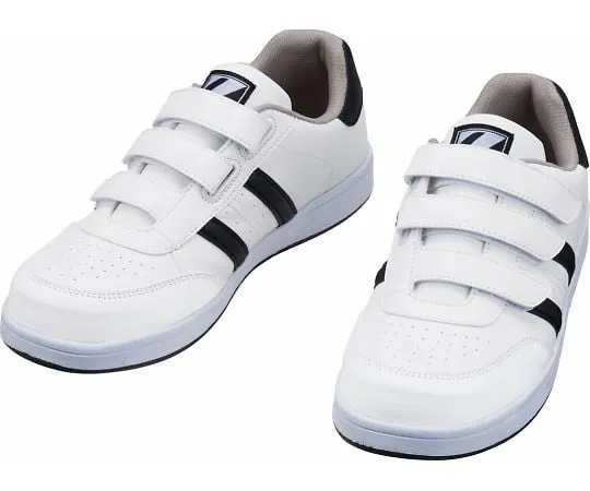 64-0993-01　Safety Shoes Velcro White x Black 22.0 cm　S3172-1