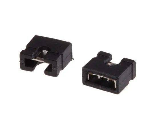 63-4746-14　RS Pro Shorting Link Female Straight Black Open Top 2 Way 1 Row 2.54mm Pitch　251-8569