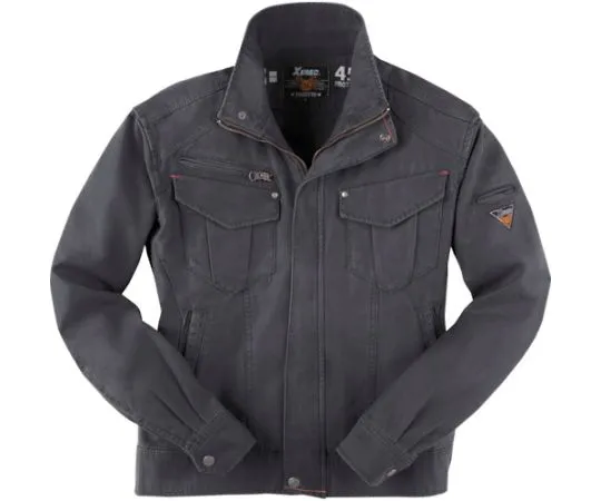 65-8422-22　Long Sleeve Blouson Stone Black 3L　2140-91-3L