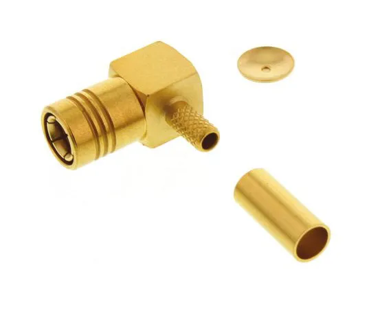 63-4755-44　Radiall Right Angle Cable Mount SMB Connector, 50Ω Impedance, Crimp Termination, RG179, RG187, RG188, RG316 cable type　R114186000W