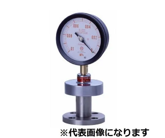 65-3630-81　Diaphragm Type Pressure Gauge Flange Type Diaphragm SUS316L Sealed Liquid Silicon  A Type φ75 76φ 0~0.2　PK-5AU75JIS10K-15ARF0.2MPAS25CSUS304