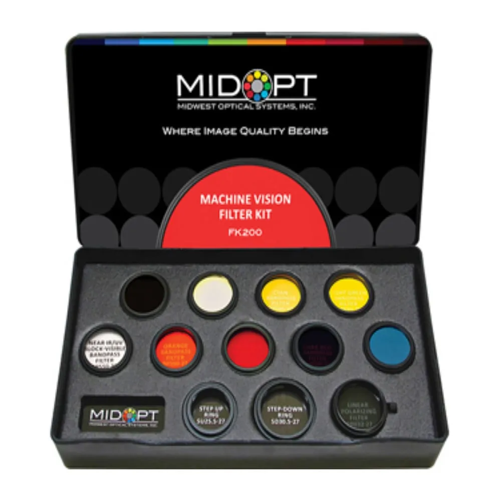 4-4250-01　Machine Vision Filter Kit (MidOpt) 10 UV VIS And NIR Filters　FK200-27