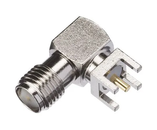 63-4926-04　Yuetsu Right Angle PCB Mount SMA Connector, Solder Termination　089-PN52A