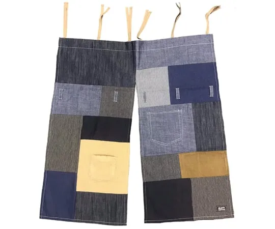 65-5559-54　［Discontinued］Denim remake tent curtain (80 cm) REMAKE CRAZY Navy F　140211-CR