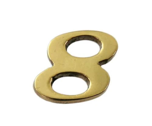 61-7430-45　Brass Gold Characters 8　QL20-8