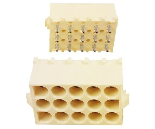 63-4656-62　Board Header 15 pole straight wire to board 6.35 mm Maiten lock　350434-1