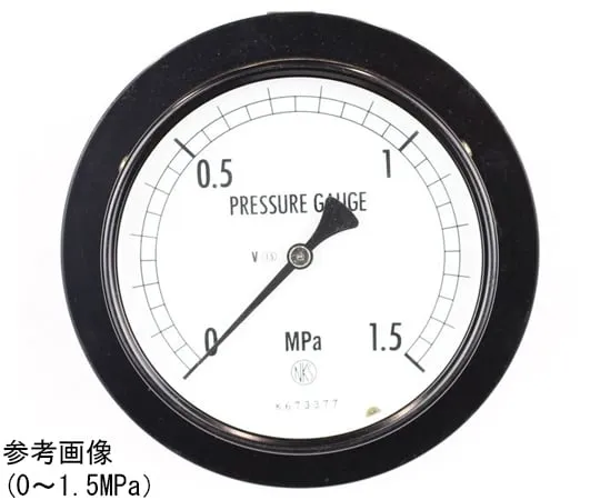65-4280-92-20　Normal Pressure Gauge (Φ100) Embedded D Frame (Mounting Bracket) with 35 MPa Inspection Certificate for Vibration Resistance　AE15-141