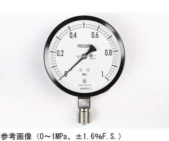 65-4285-35　Normal Pressure Gauge (Φ100) Vertical A Frame 0.16 MPa　AE20-143