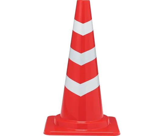 67-7137-31　Cut Scotch Cone MΦ 40 (Red) White  Tape Wrapped Red/White　8Y036500REWH