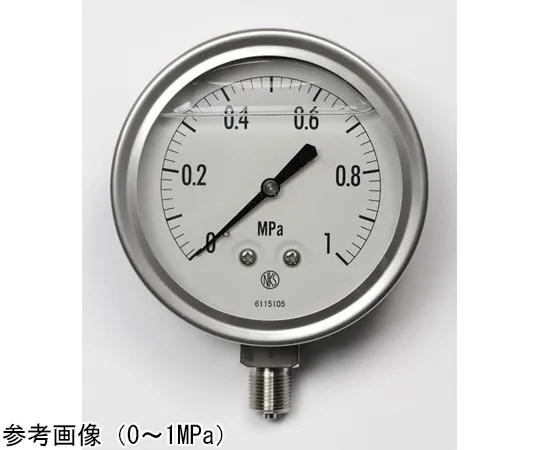65-4320-63　Pressure Gauge with Glycerin (100Φ) 0.16 MPa　GV42-133