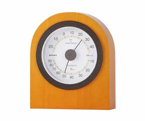 61-6866-19　Thermo-Hygrometer 100 x 88 x 35mm 175G (Gift Box) Maple　TM-682