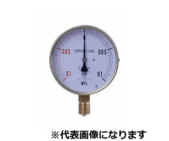 65-3592-29　HNT General Purpose Pressure Gauge for Steam/M A Type φ100 G3/8 0~0.06MPA　AMT38-1000.06MPA