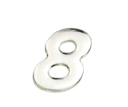 61-7427-72　Silver Metal Characters 8 35mm x 1mm　SM35-8