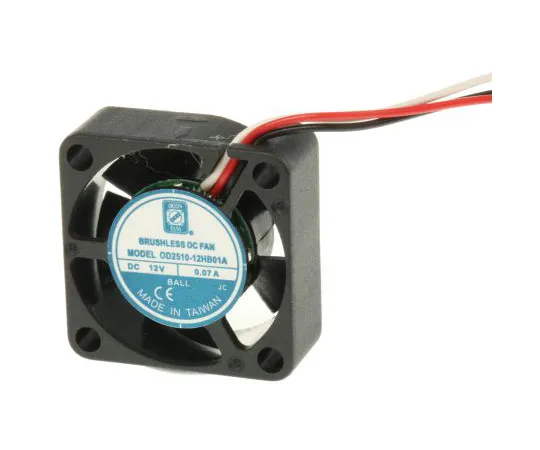 63-4894-04　RS PRO Axial Fan, 25 x 25 x 10mm, 2.7cfm, 840mW, 12 V dc　619-6769
