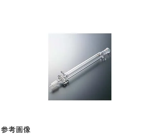 65-6861-50　With Jacket Chromatographic Tube Filter G-2 G With Cock Inner Diameter 10 mm Top/Bottom Mating 24/40　2428-01-1