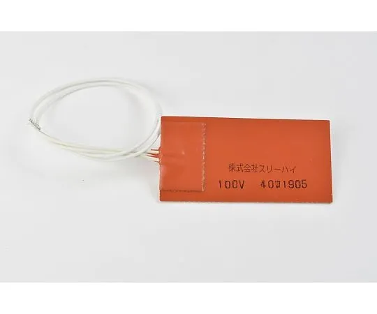 64-3418-18　Silicon Rubber Heater 100V 40W 50mm x 100mm Lead 300mm　SR100-40-50-100