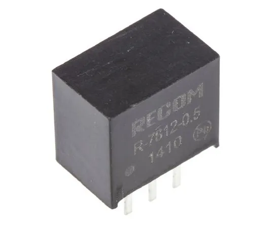63-4859-71　Recom Switching Regulator, 15 → 32V dc Input, 12V dc Output, 500mA　R-7812-0.5