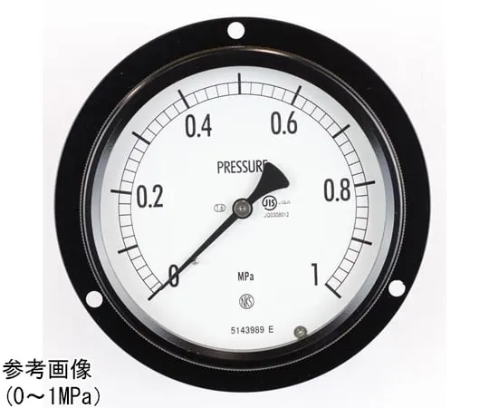 65-4305-19　Sealed Pressure Gauge (100Φ) Recessed D Frame (Mounting Hole) 1.6 MPa　BE15-241