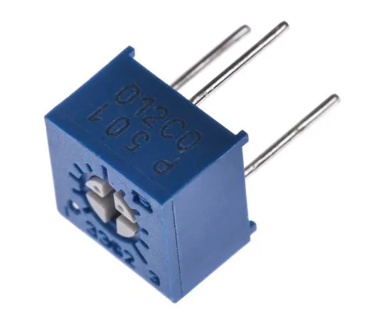 63-4851-39　500Ω Through Hole Trimmer Potentiometer 0.5W Top Adjust Bourns 3362 Series　3362P-1-501LF