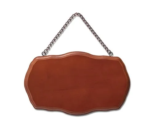 61-7421-78　Wooden Board Large 220X135X14mm Brown　ABG-11