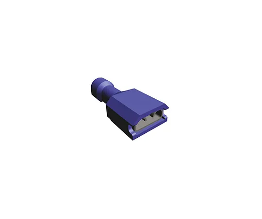 63-4743-53　TE Connectivity Ultra-Fast .250 Series Blue Insulated Crimp Receptacle, 6.35 x 0.81mm, 1.3mm² to 2mm², 16AWG to 14AWG,　3-350820-2