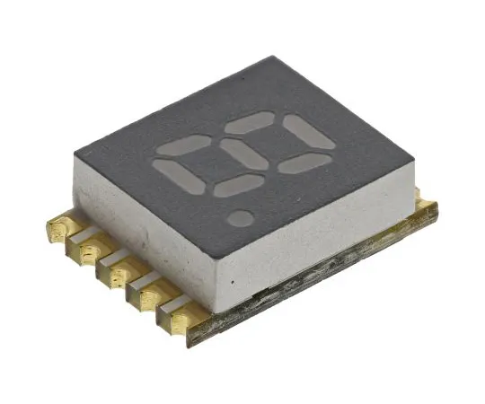 63-4892-90　KCSA02-105 Kingbright 7-Segment LED Display, CA Red 30 mcd RH DP 5.1mm　KCSA02-105