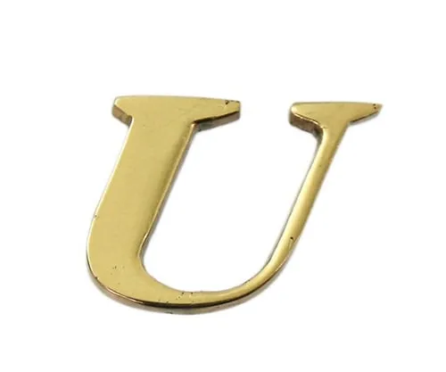 61-7430-71　Brass Gold Characters Large Characters U　QL20-U