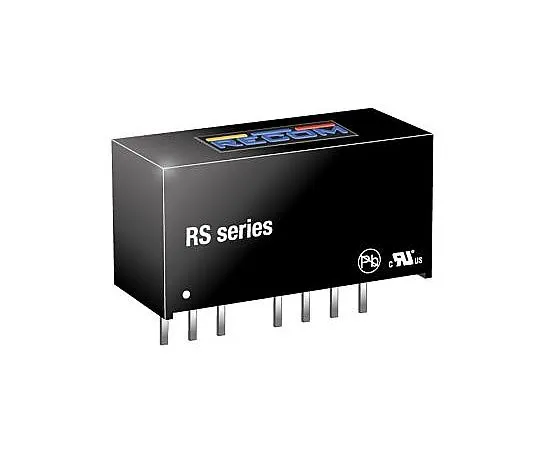 63-4807-22　Recom RS 2W Isolated DC-DC Converter Through Hole, Voltage in 9 → 18 V dc, Voltage out ±5V dc　RS-1205D