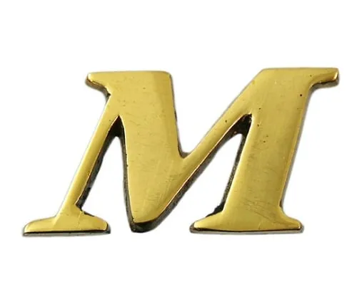 61-7430-63　Brass Gold Characters Large Characters M　QL20-M