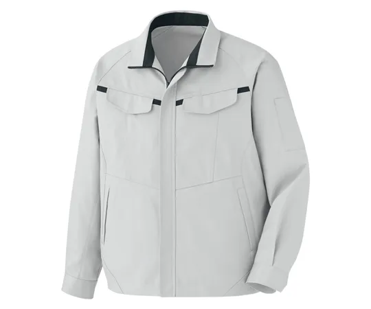 65-1293-61　Work Clothes, VERDEXCEL Long Sleeve Blouson Silver Gray x Charcoal SSS VES2661-UE-SSS　VES2661-UE-SSS