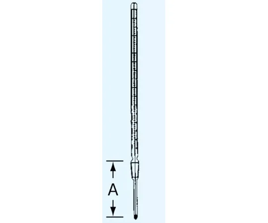 65-8673-37　Thermometer TS Sliding Part 15 0~100°C A Length 75 mm Alcohol　050-15100